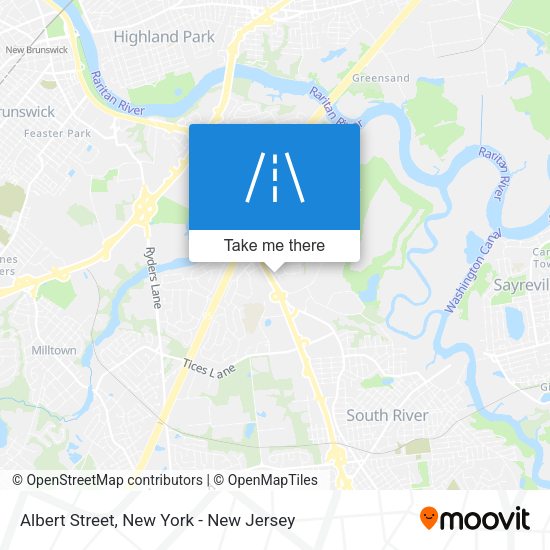 Mapa de Albert Street