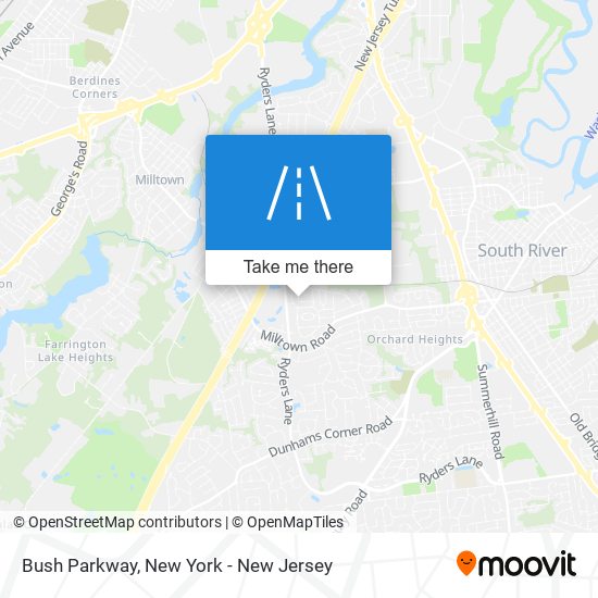 Mapa de Bush Parkway