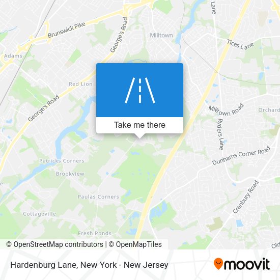 Mapa de Hardenburg Lane