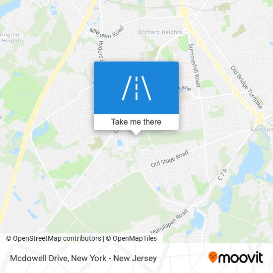 Mcdowell Drive map