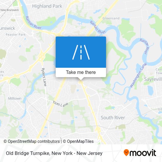 Mapa de Old Bridge Turnpike