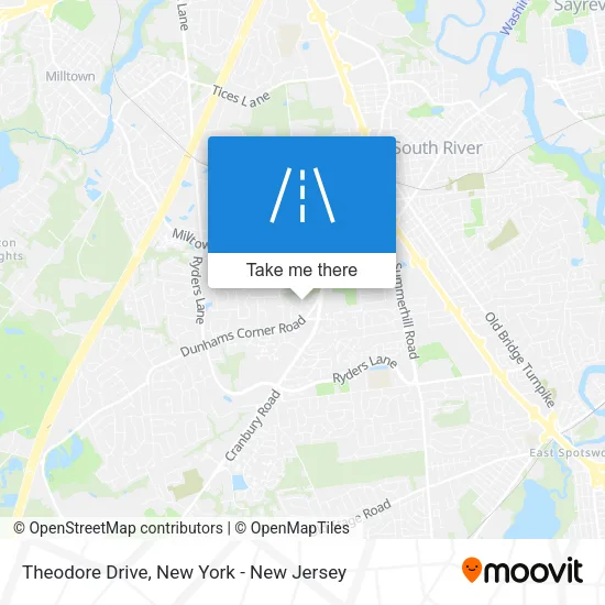 Mapa de Theodore Drive