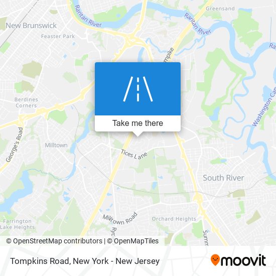 Tompkins Road map