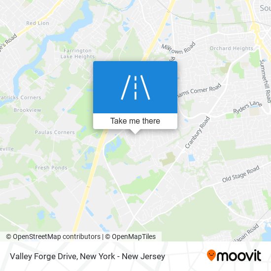 Valley Forge Drive map