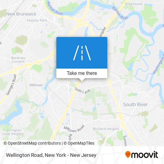 Mapa de Wellington Road