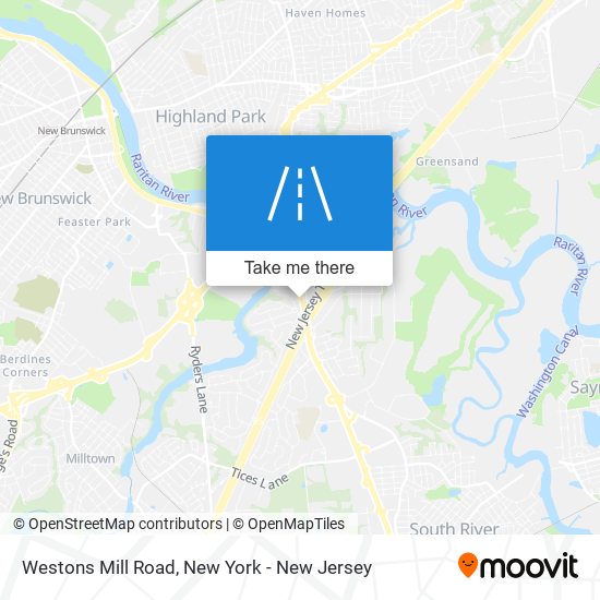 Mapa de Westons Mill Road