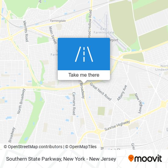 Southern State Parkway map