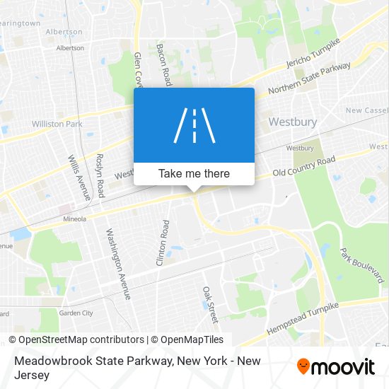 Mapa de Meadowbrook State Parkway