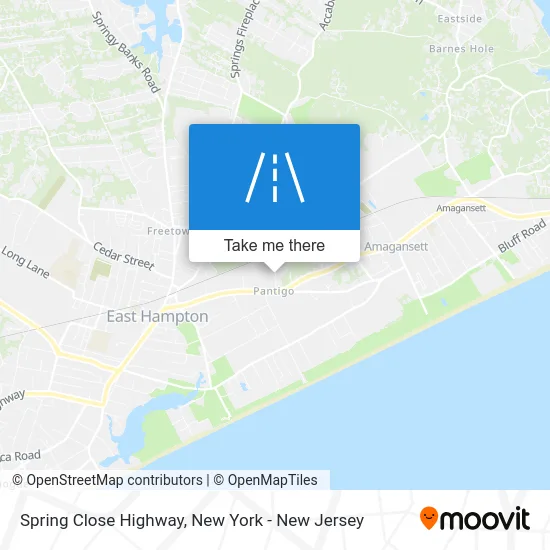 Spring Close Highway map