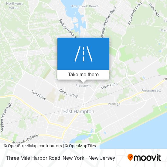 Mapa de Three Mile Harbor Road