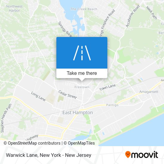 Mapa de Warwick Lane