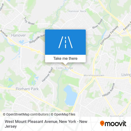 West Mount Pleasant Avenue map