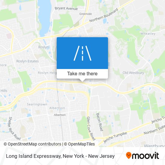 Long Island Expressway map