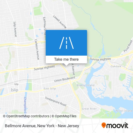 Bellmore Avenue map