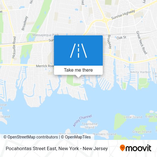 Mapa de Pocahontas Street East