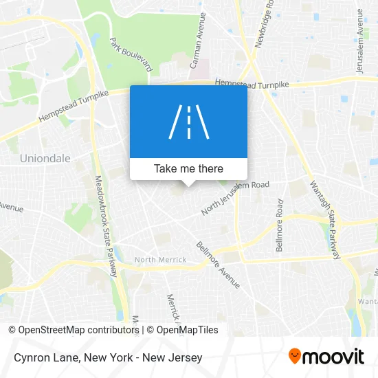 Cynron Lane map