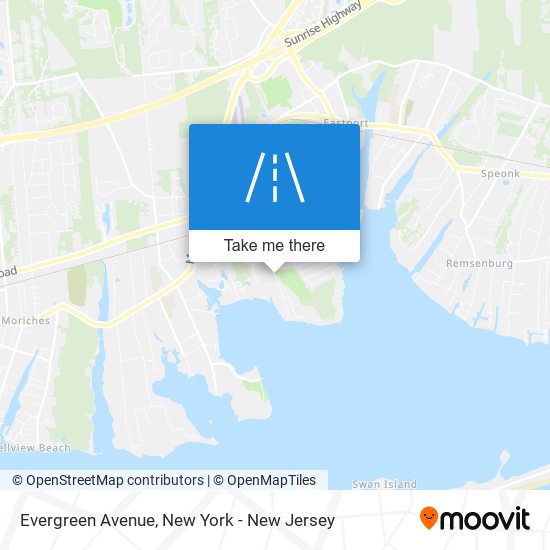 Mapa de Evergreen Avenue