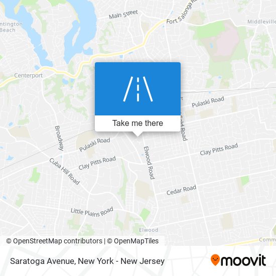 Mapa de Saratoga Avenue
