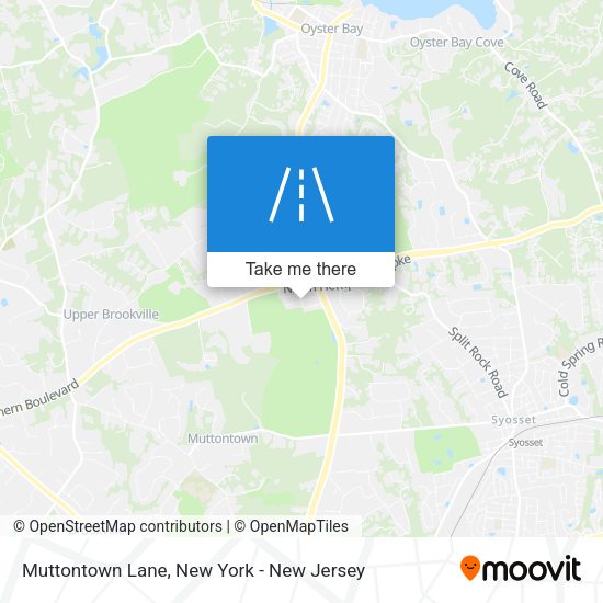 Muttontown Lane map