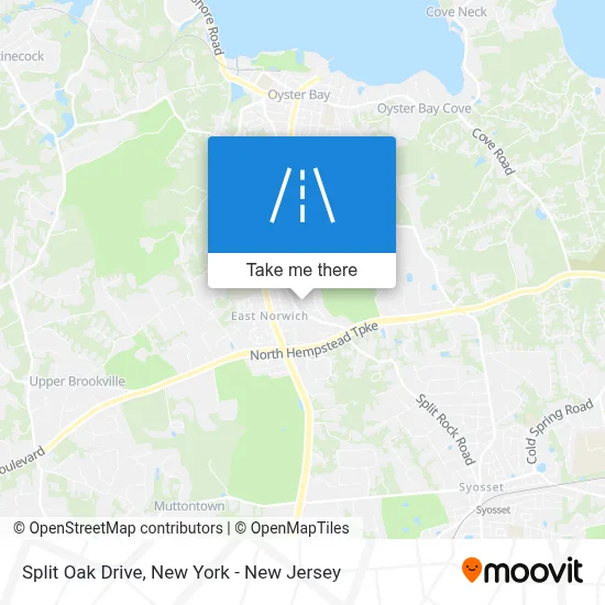 Split Oak Drive map