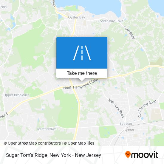 Sugar Tom's Ridge map