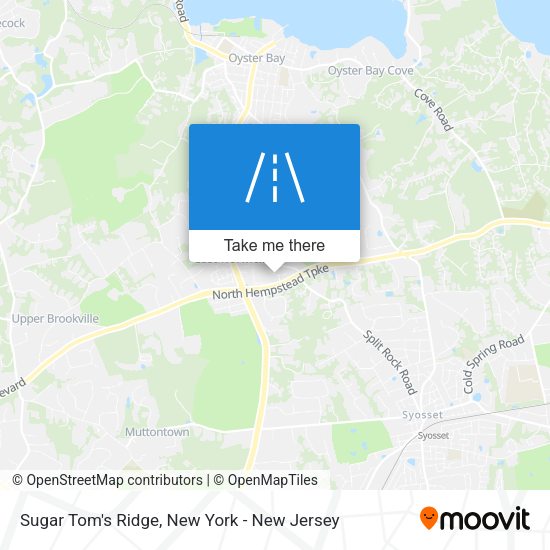 Sugar Tom's Ridge map