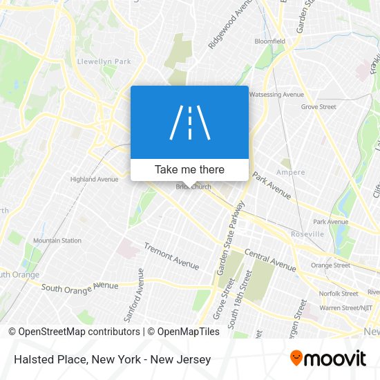 Mapa de Halsted Place