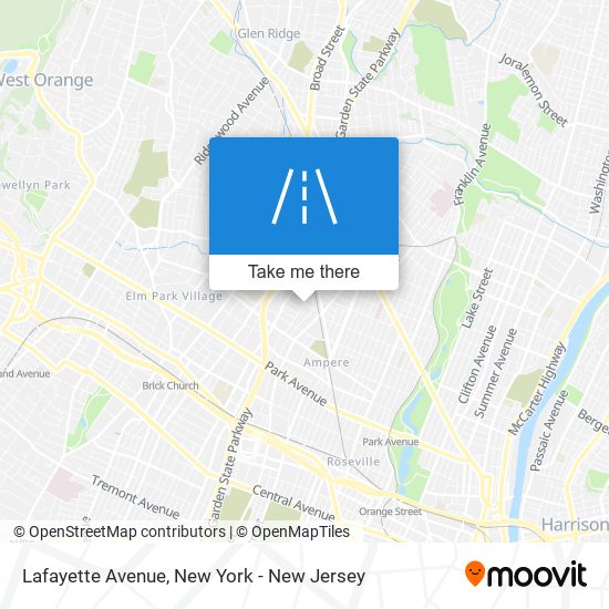 Mapa de Lafayette Avenue