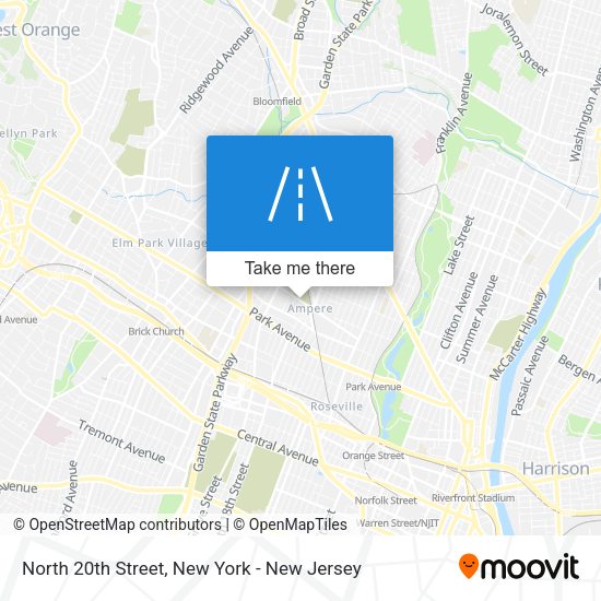 Mapa de North 20th Street