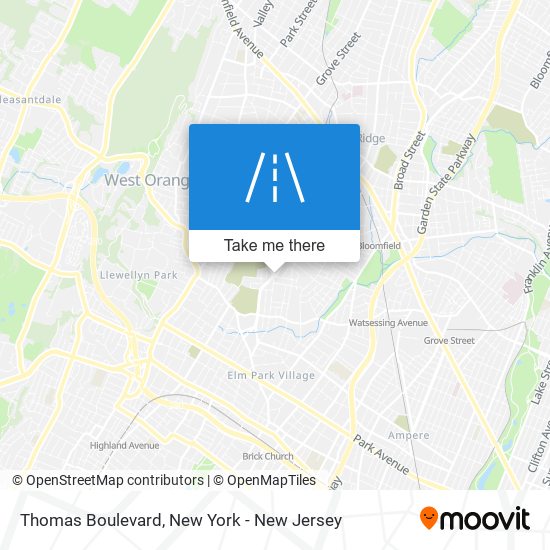 Mapa de Thomas Boulevard