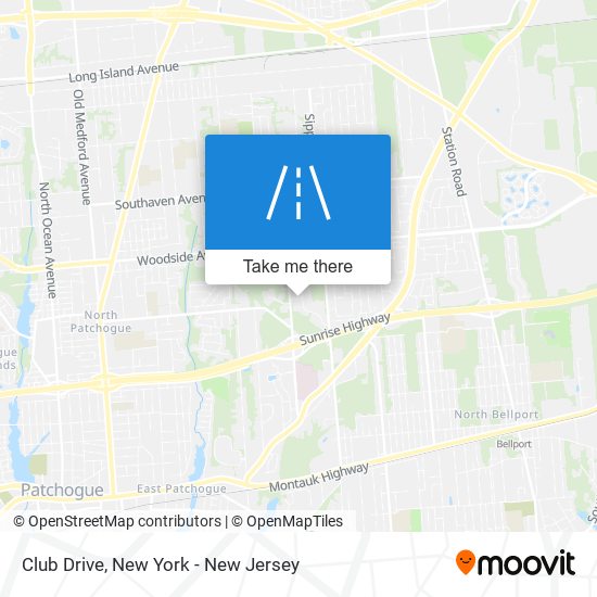 Club Drive map