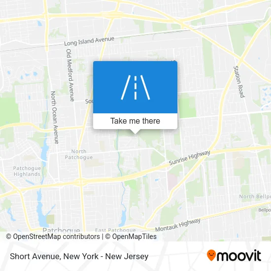 Short Avenue map
