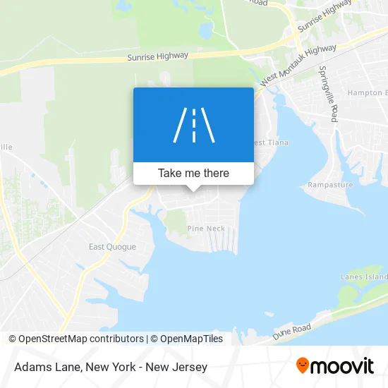 Adams Lane map