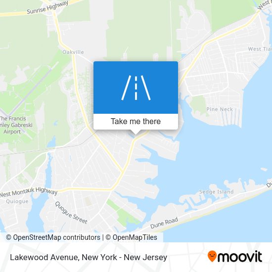 Mapa de Lakewood Avenue