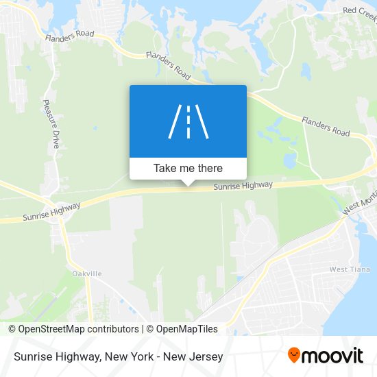 Sunrise Highway map