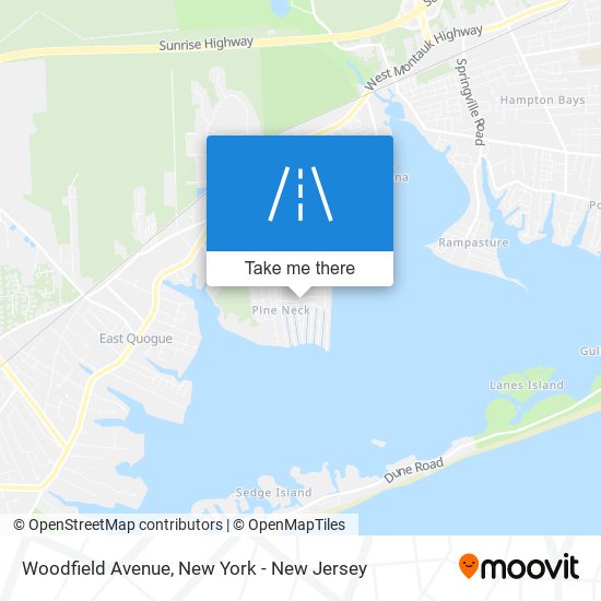 Mapa de Woodfield Avenue