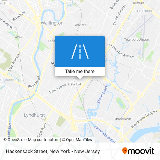 Hackensack Street map