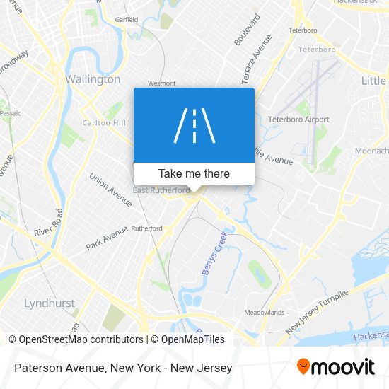 Mapa de Paterson Avenue