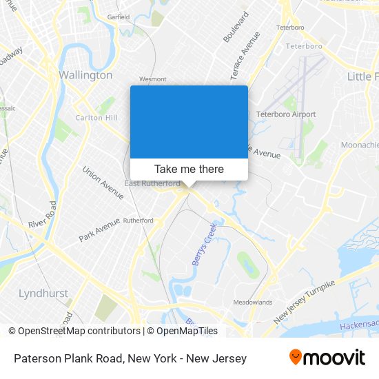 Mapa de Paterson Plank Road