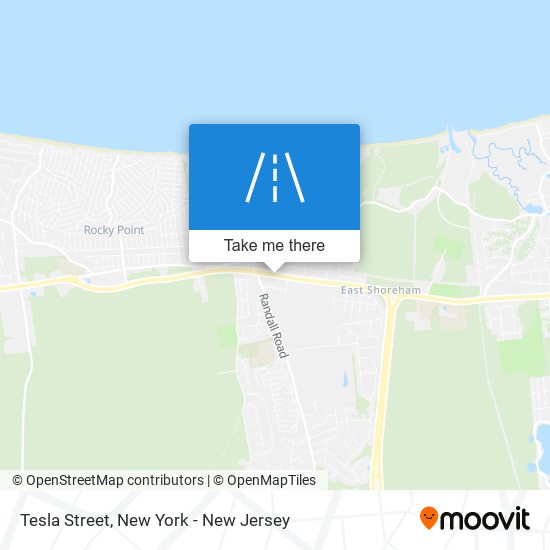 Tesla Street map