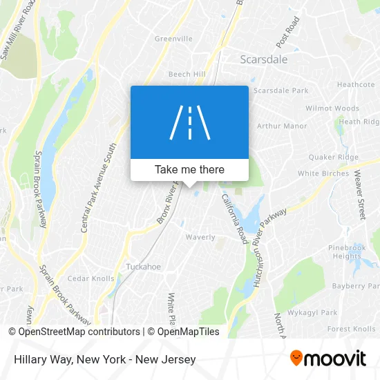 Hillary Way map