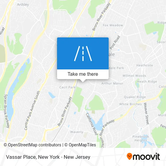 Vassar Place map