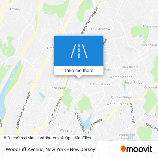 Mapa de Woodruff Avenue