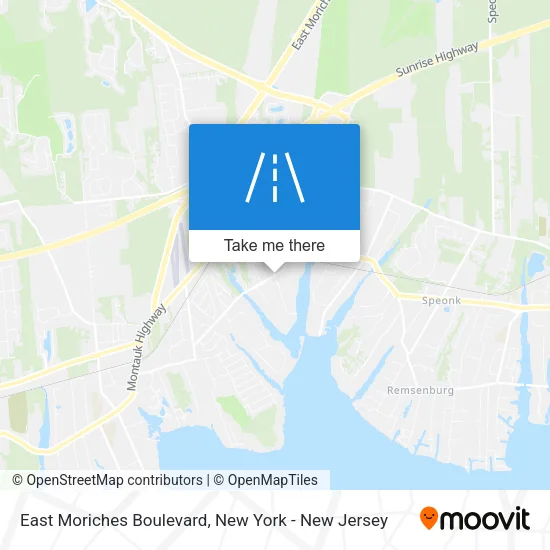 Mapa de East Moriches Boulevard