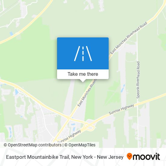 Mapa de Eastport Mountainbike Trail