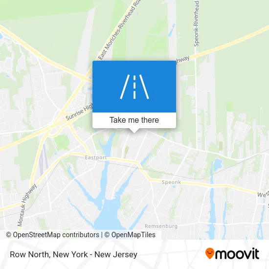 Row North map
