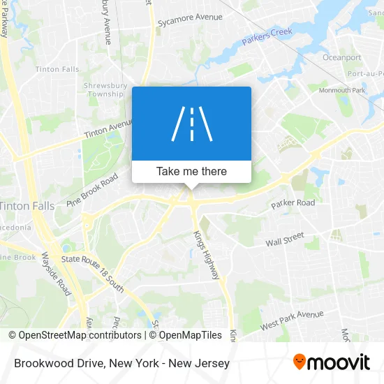 Brookwood Drive map