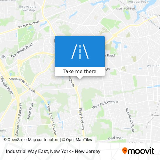 Industrial Way East map