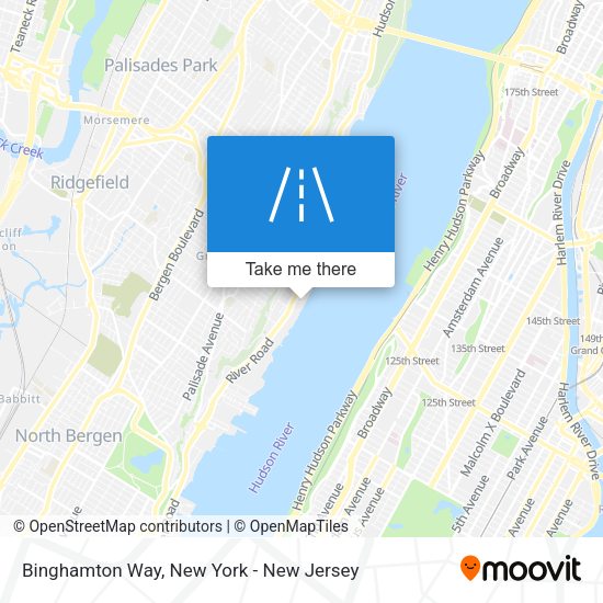 Mapa de Binghamton Way