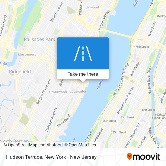 Hudson Terrace map